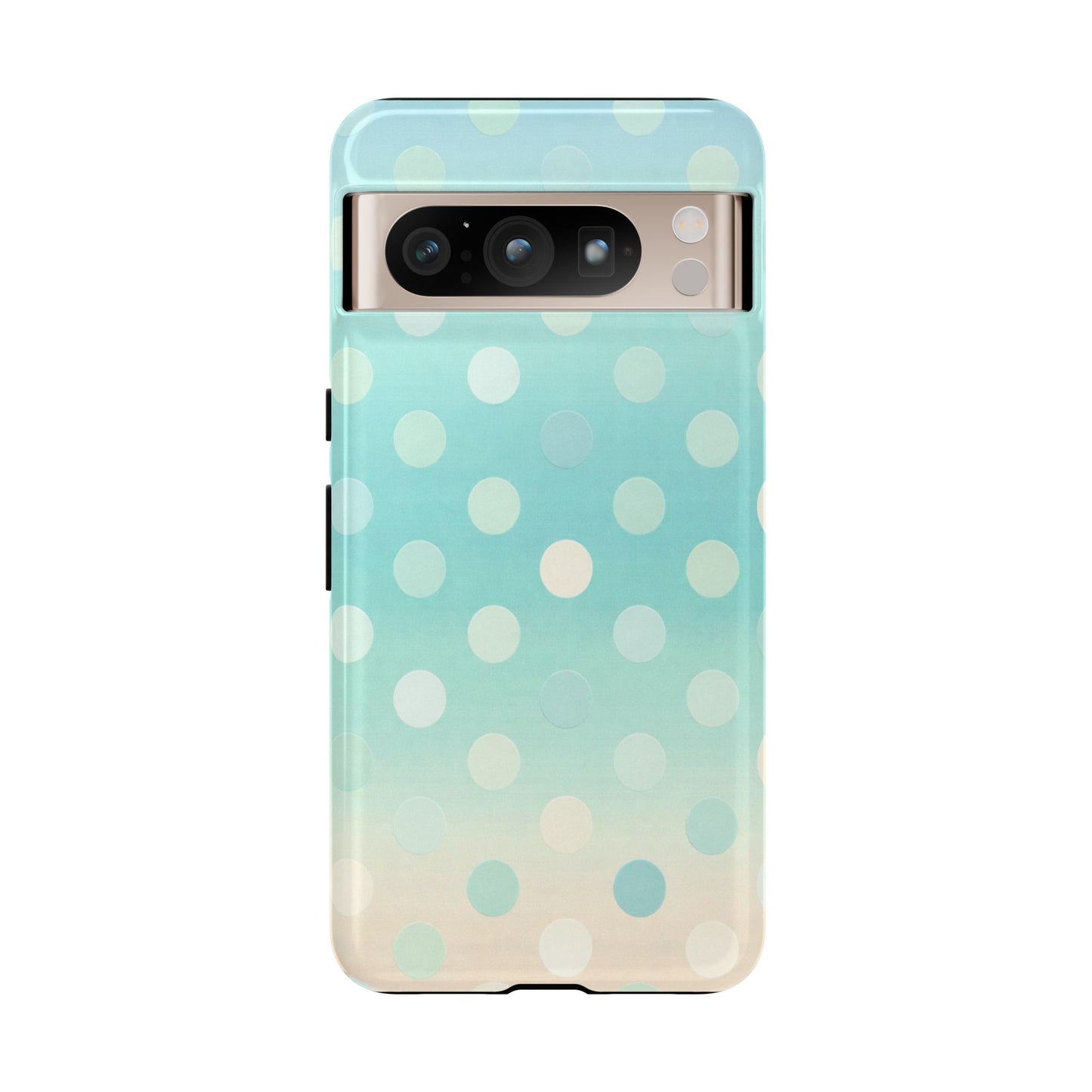 Abstract Palm Tough Phone Case — Minimal Coastal Blue Protective Cover