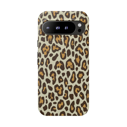 Leopard Print Tough Phone Case — Durable Protective Animal Print Case