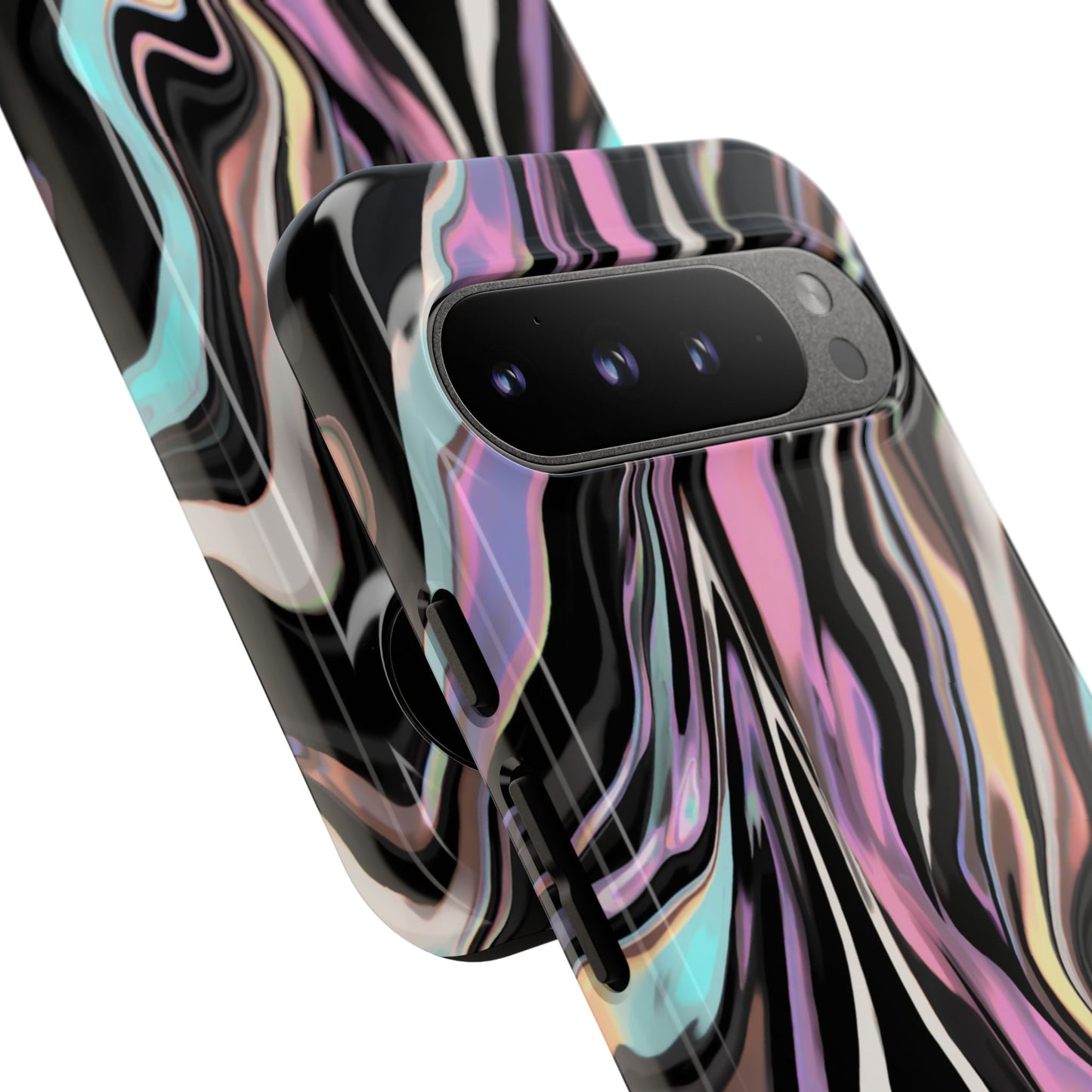 Abstract Marble Tough Phone Case — Pastel Swirl Protective Cover