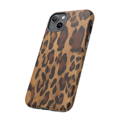 Leopard Print Tough Phone Case — Durable Animal Print Protective Cover