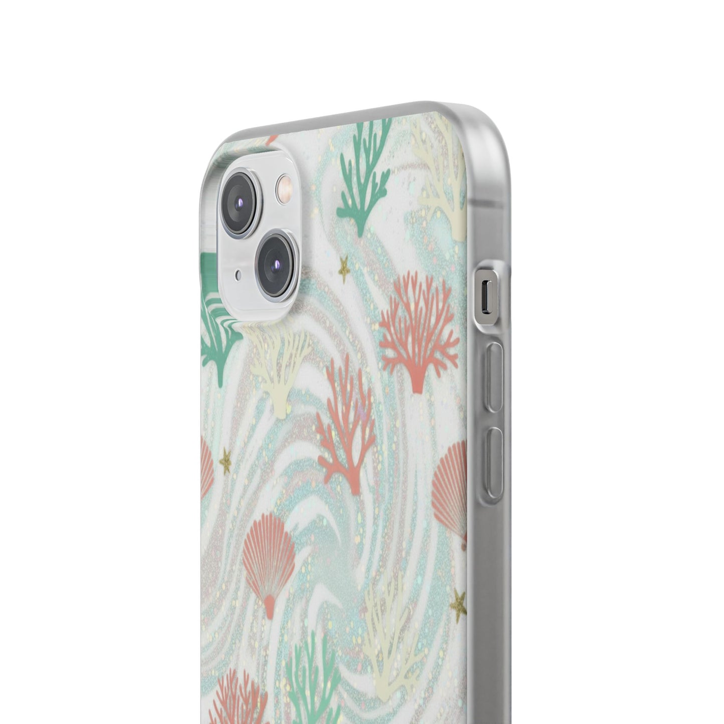 Pastel Seashell Phone Case — Coral Reef Wave iPhone Cover