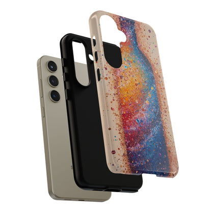 Galaxy Bottle Tough Phone Case — Colorful Nebula Splash iPhone Cover