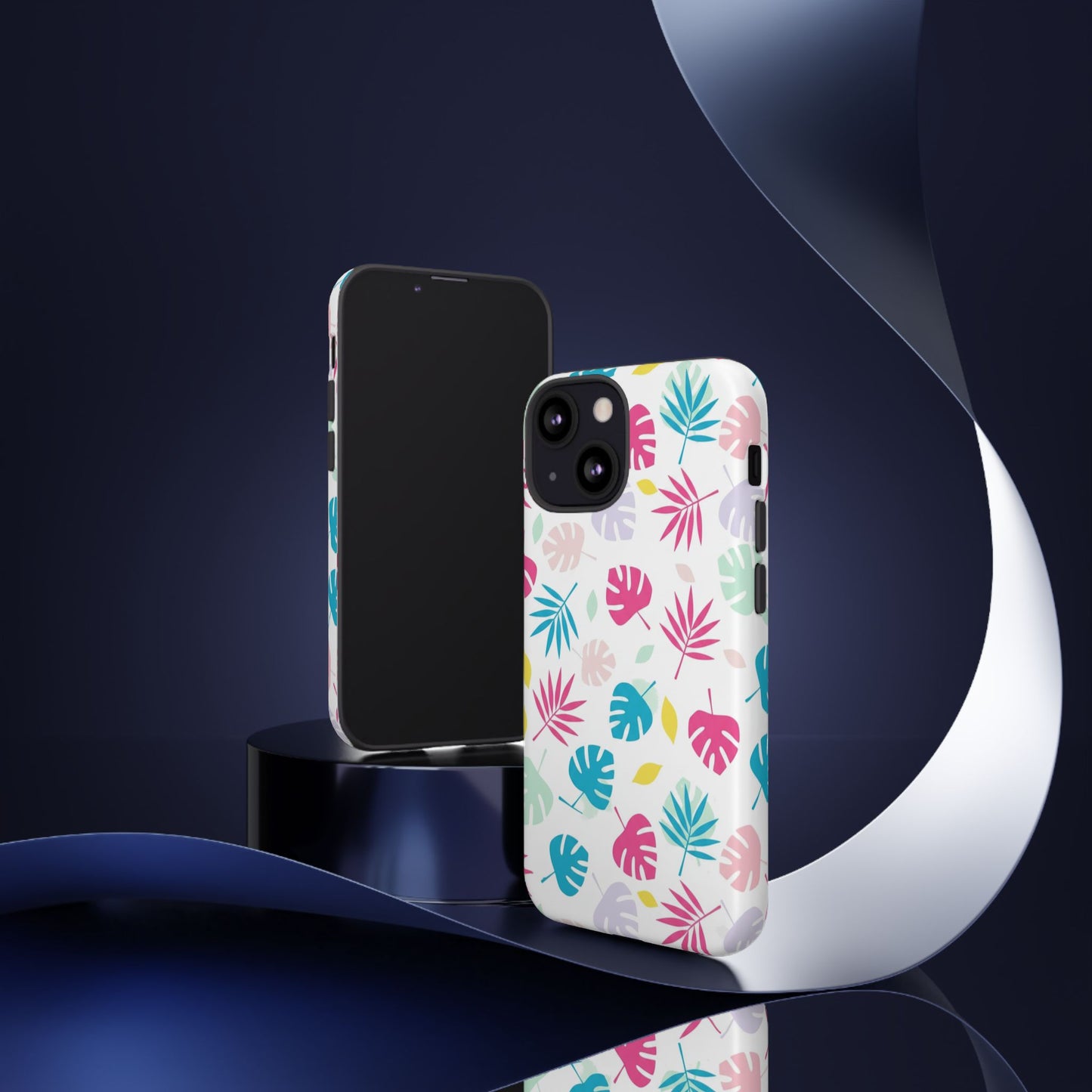 Tropical Leaf Phone Case — Colorful Pastel Monstera & Palm iPhone Case