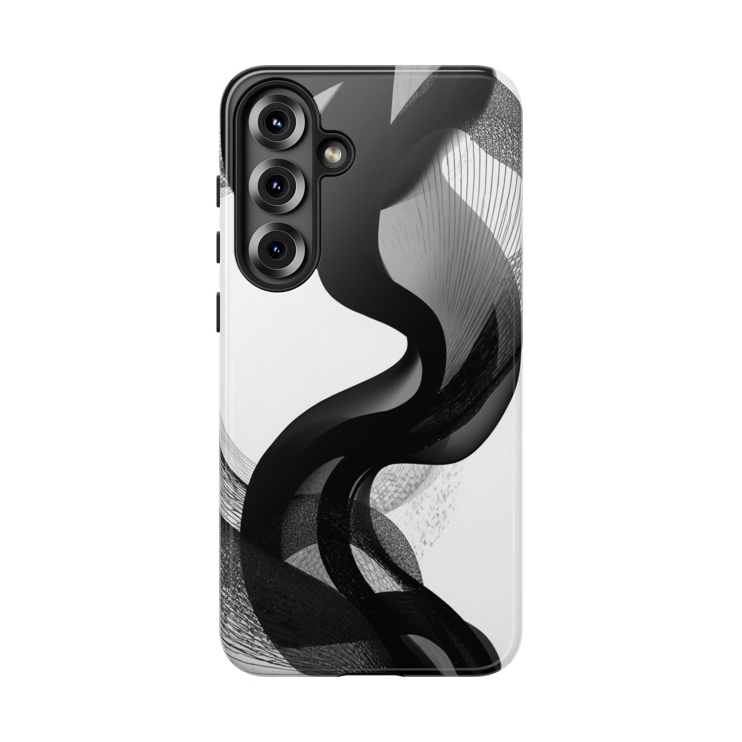 Phone Case — Monochrome Abstract Protective Cover