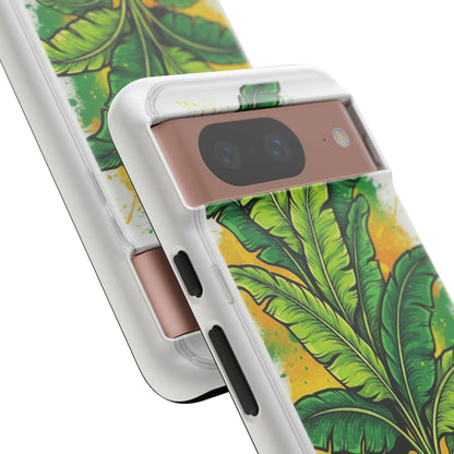 Tropical Banana Leaf Phone Case — Vibrant Green Plant Protector