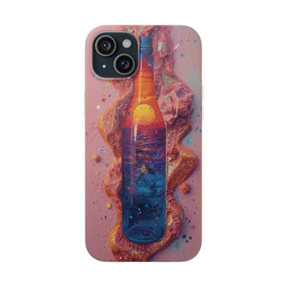 Phone Case — Surreal Sunset Bottle Art Flexible Protective Cover