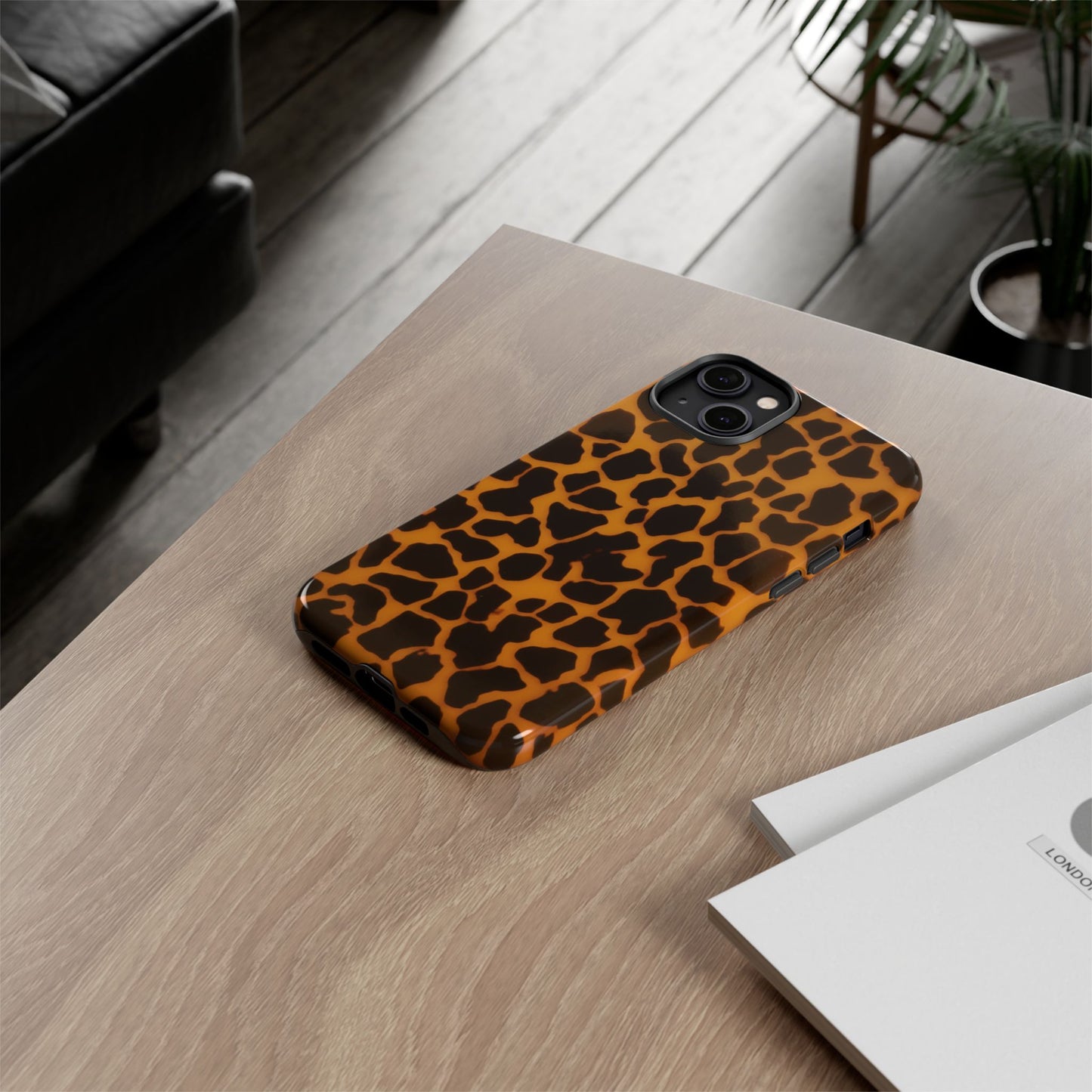 Leopard Print Tough Phone Case — Slim Protective iPhone Cover
