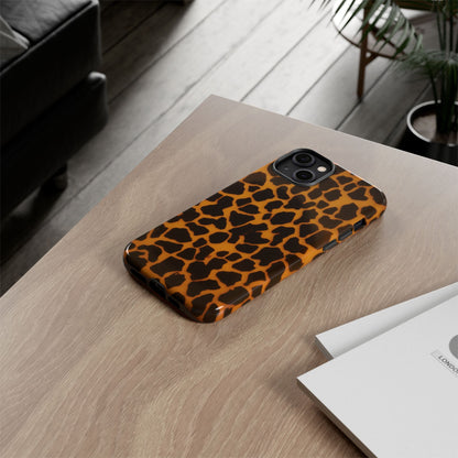 Leopard Print Tough Phone Case — Slim Protective iPhone Cover