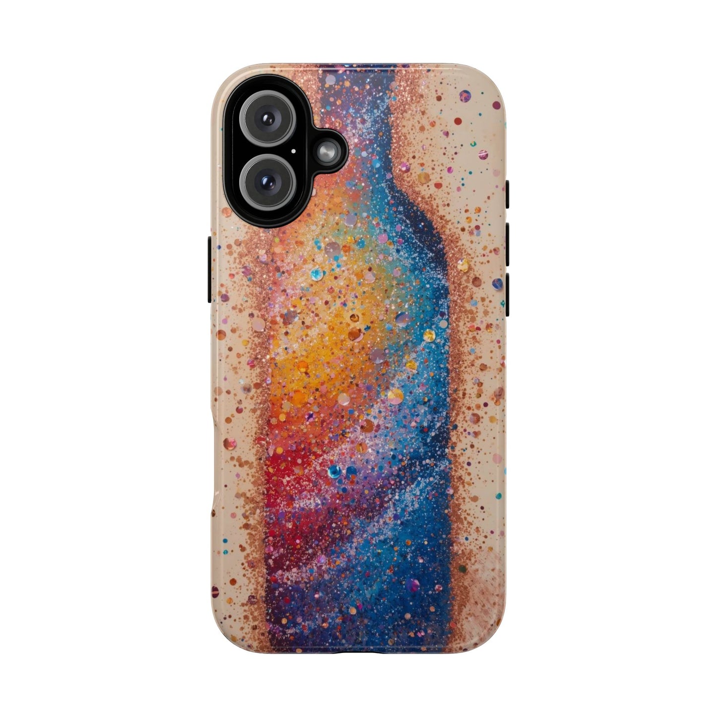 Galaxy Bottle Tough Phone Case — Colorful Nebula Splash iPhone Cover