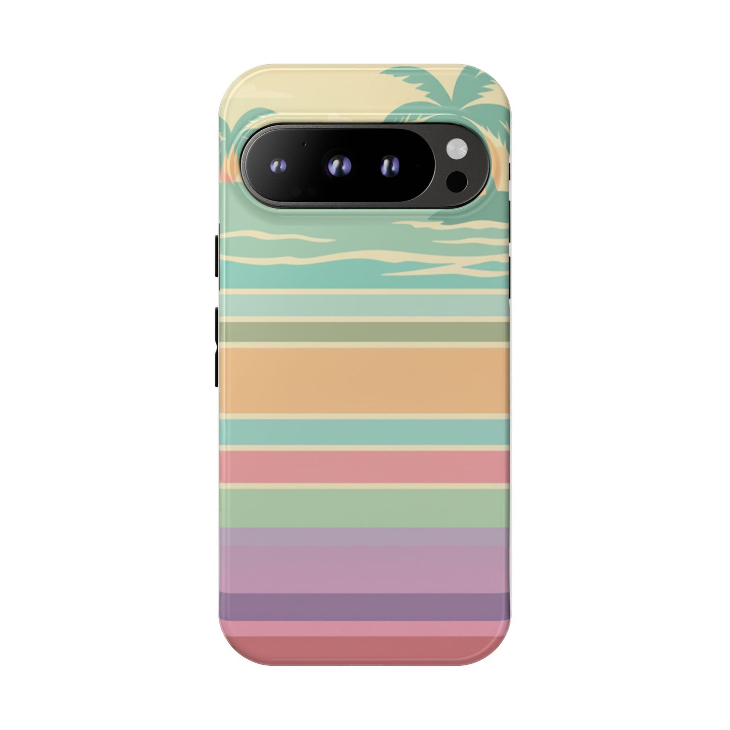 Tough Case — Retro Pastel Sunset Palm Tree Phone Case