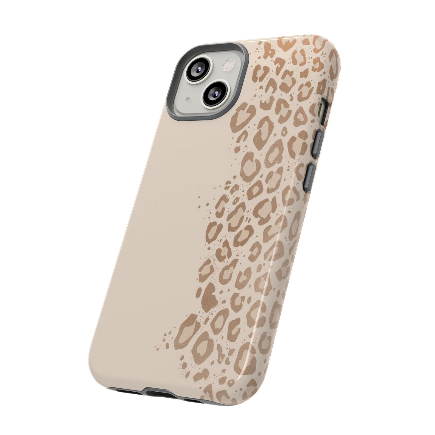 Phone Case – Beige Leopard Print Protective Cover