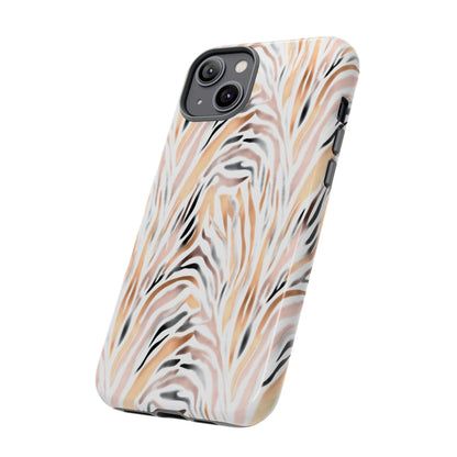 Tough Case — Neutral Watercolor Tiger Stripe Phone Case