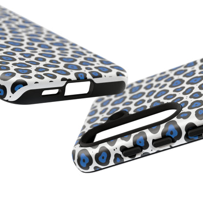 Blue Leopard Print Phone Case – Tough Protective Cover