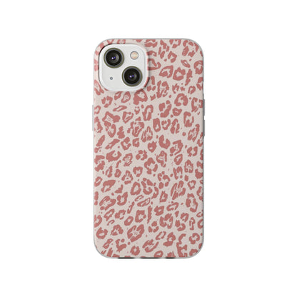 Pink Leopard Print Phone Case – Slim Flexible Protective Cover