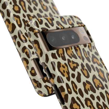 Leopard Print Tough Phone Case — Durable Protective Animal Print Case