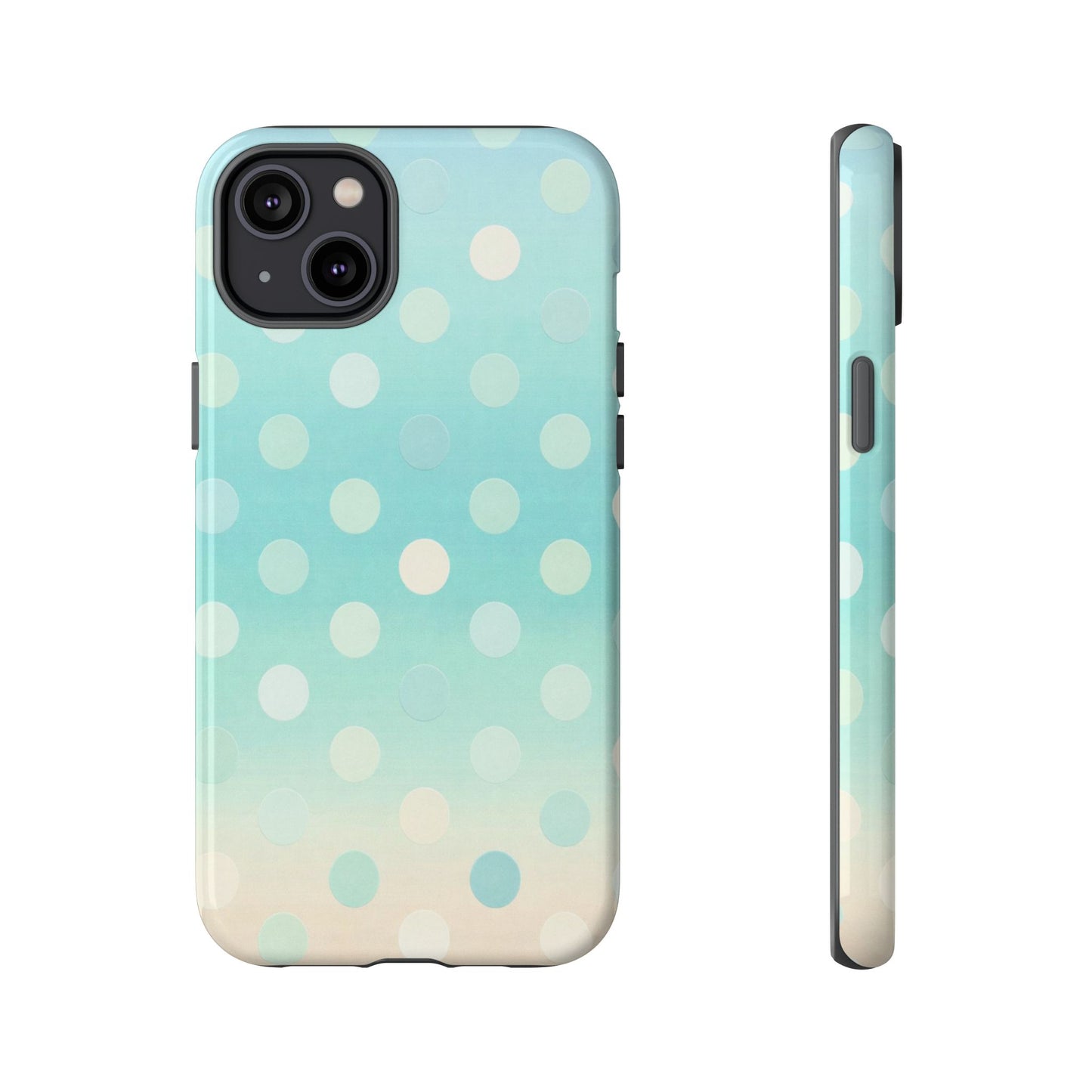Abstract Palm Tough Phone Case — Minimal Coastal Blue Protective Cover