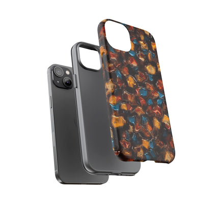 Phone Case - Amber Tortoiseshell Mosaic Protective Cover