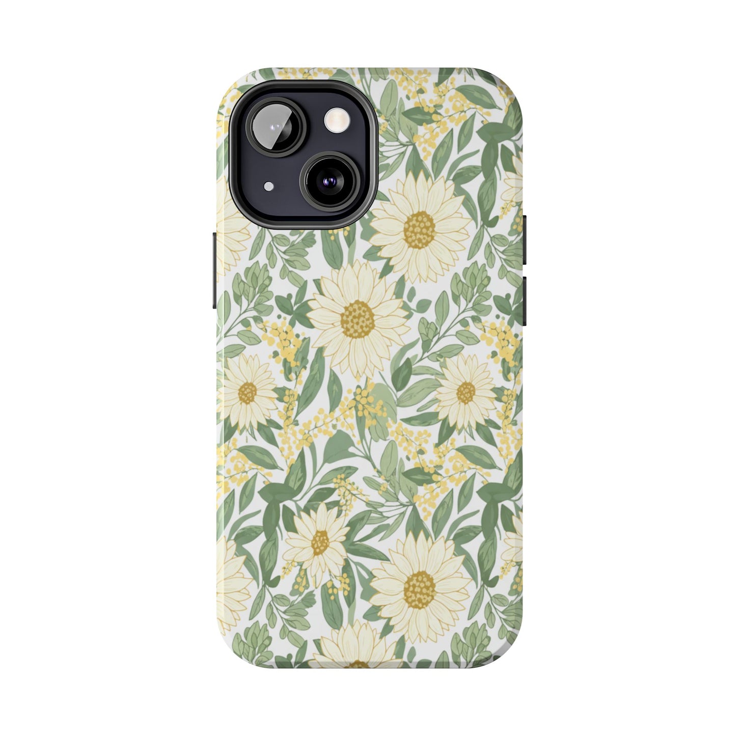 Daisy Meadow Tough Phone Case — Floral Protective Phone Cover