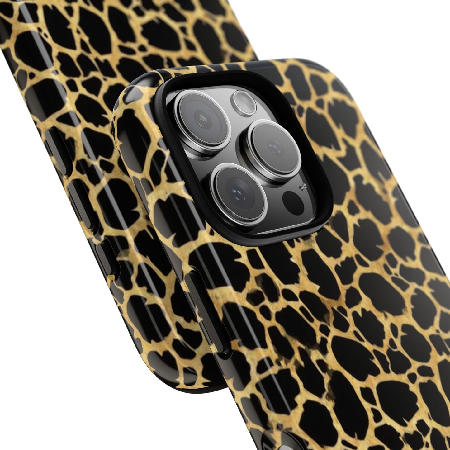 Giraffe Print Tough Phone Case — Durable Leopard-Style Protective Cover