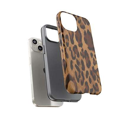 Leopard Print Tough Phone Case — Durable Animal Print Protective Cover