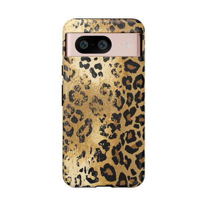 Leopard Print Tough Phone Case — Durable Protective iPhone Cover