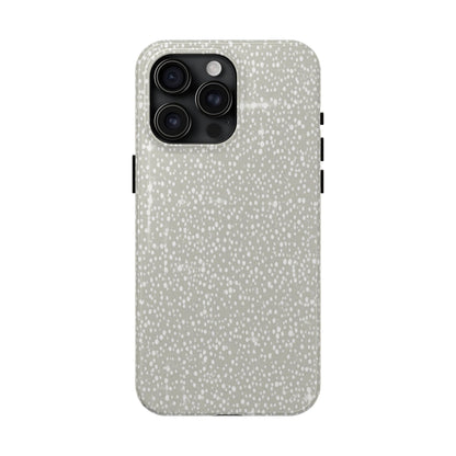 Speckled Gray Tough Phone Case — Protective Shockproof iPhone Cover