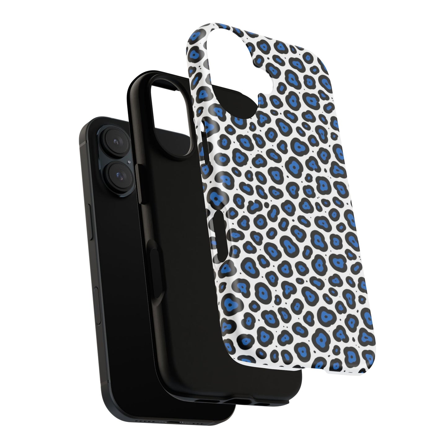 Blue Leopard Print Phone Case – Tough Protective Cover
