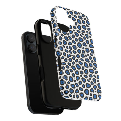 Blue Leopard Print Phone Case – Tough Protective Cover