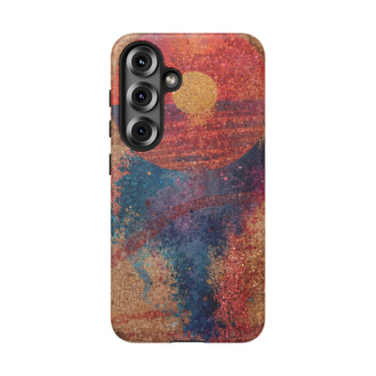 Retro Sunset Tough Phone Case