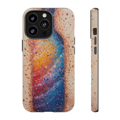 Galaxy Bottle Tough Phone Case — Colorful Nebula Splash iPhone Cover