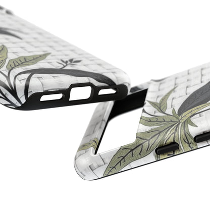 Floral Woven Tough Phone Case — Protective Botanical iPhone Cover