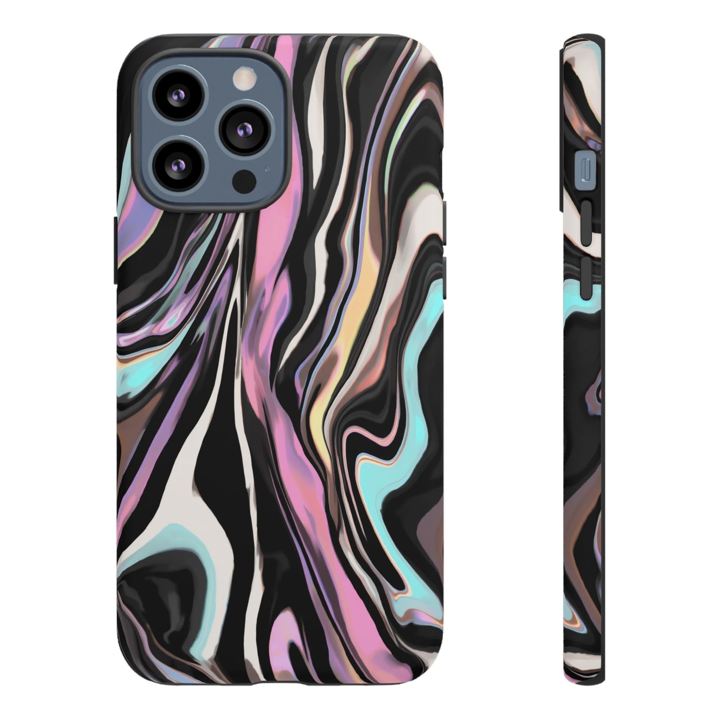Abstract Marble Tough Phone Case — Pastel Swirl Protective Cover