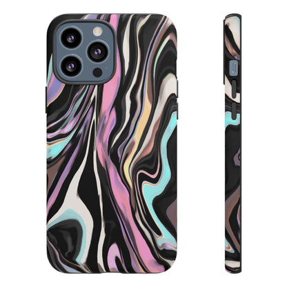 Abstract Marble Tough Phone Case — Pastel Swirl Protective Cover
