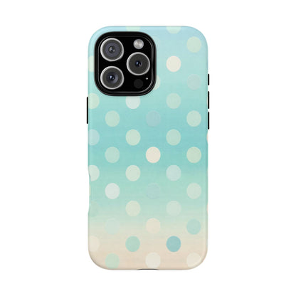 Abstract Palm Tough Phone Case — Minimal Coastal Blue Protective Cover