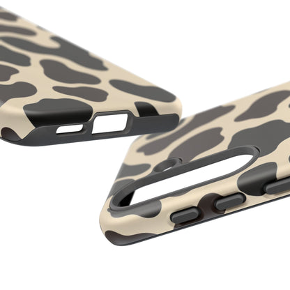 Cow Print Phone Case — Black & Cream Protective  Case