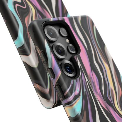 Abstract Marble Tough Phone Case — Pastel Swirl Protective Cover