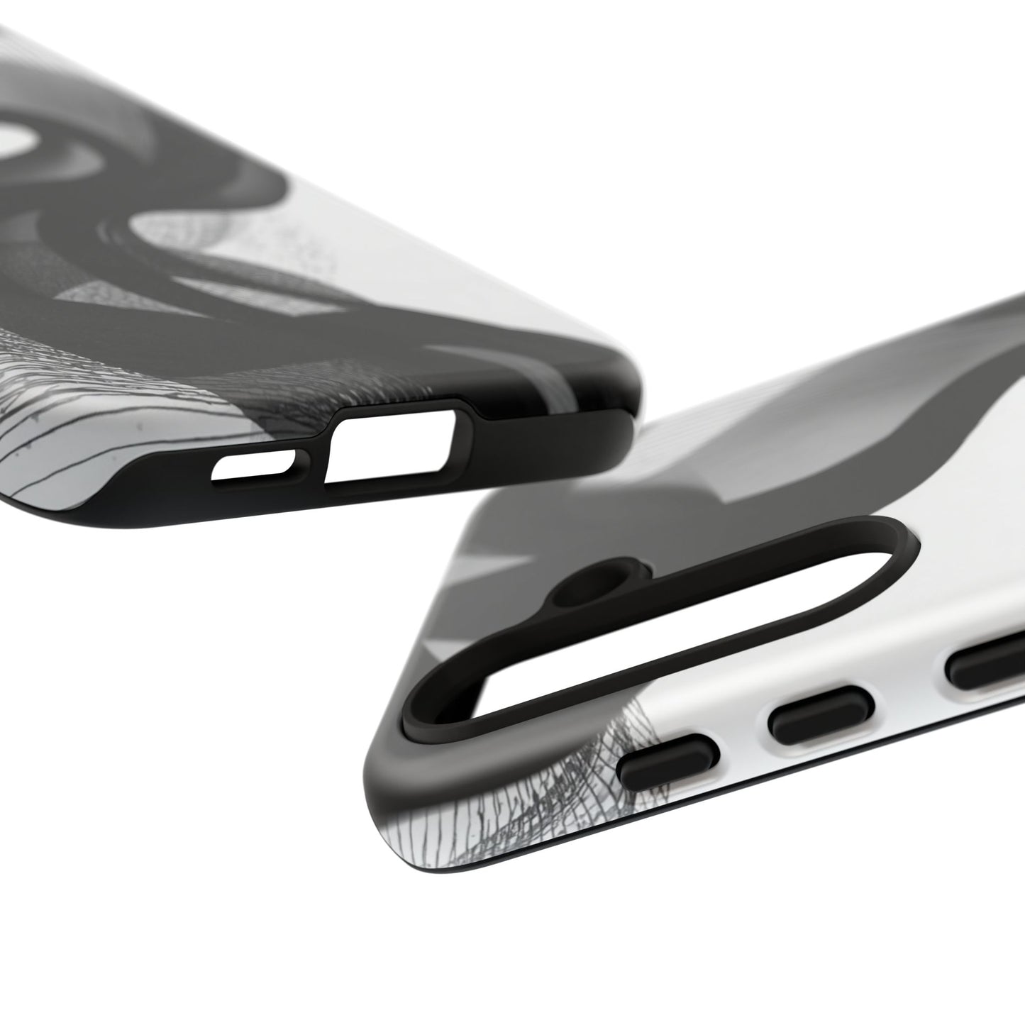 Phone Case — Monochrome Abstract Protective Cover