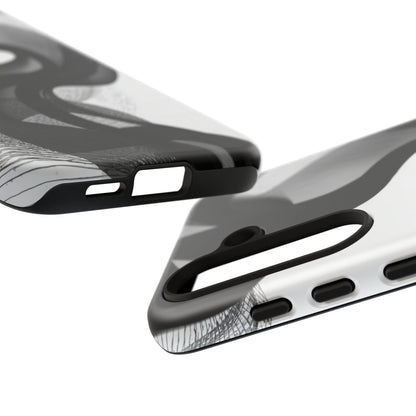 Phone Case — Monochrome Abstract Protective Cover