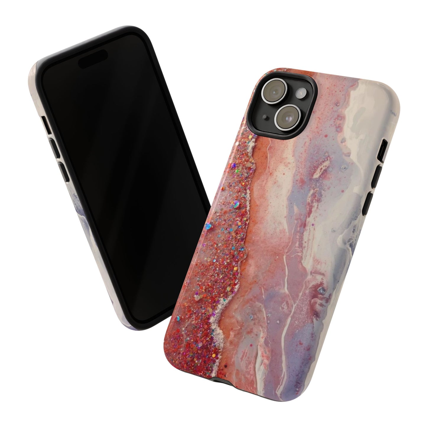 Marbled Rose Gold Galaxy Phone Case — Protective Tough Case