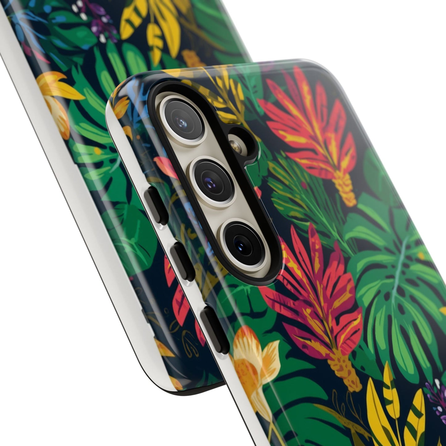 Tropical Floral Phone Case — Vibrant Jungle Leaf Protective Cover