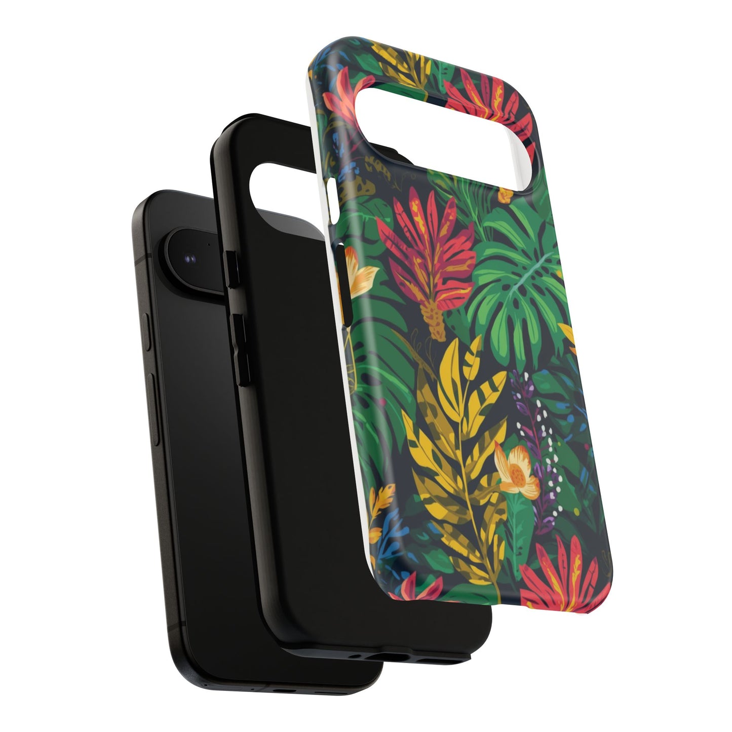 Tropical Floral Phone Case — Vibrant Jungle Leaf Protective Cover