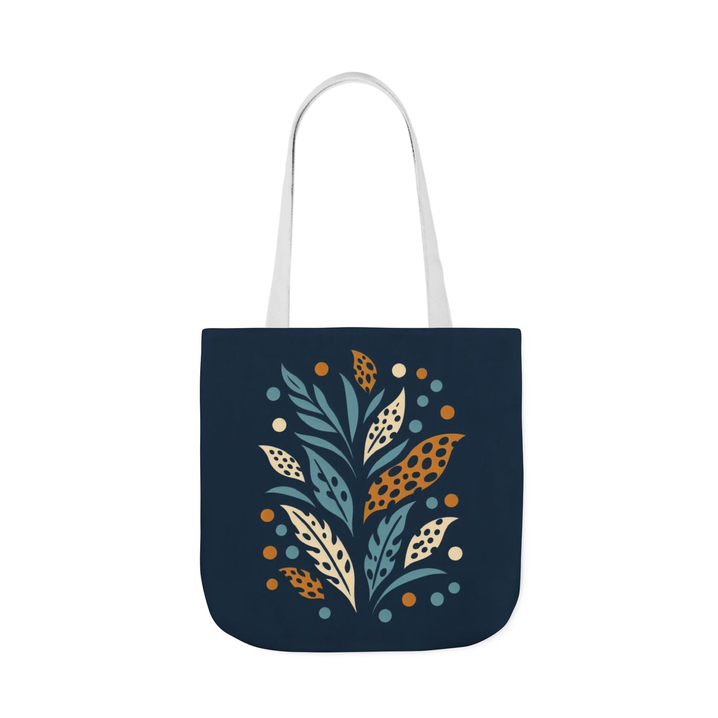 Boho Leaves Canvas Tote Bag, Great for Shopping, Beach Days, Gifts, Festivals, and Everyday Use