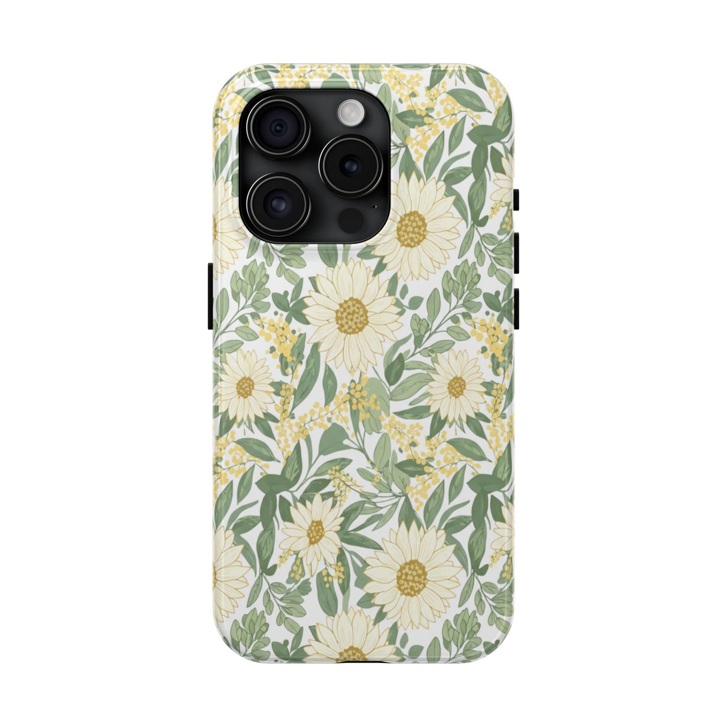 Daisy Meadow Tough Phone Case — Floral Protective Phone Cover