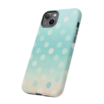 Abstract Palm Tough Phone Case — Minimal Coastal Blue Protective Cover