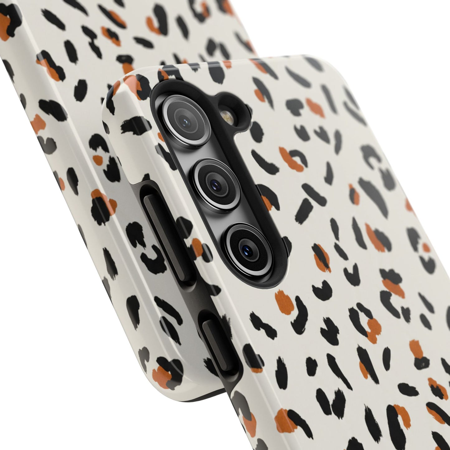 Leopard Print Tough Phone Case — Stylish Protective iPhone Cover
