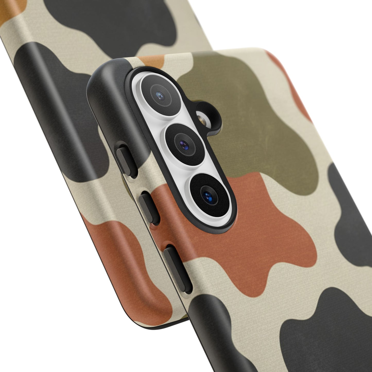 Retro Abstract Camouflage Phone Case — Earth Tone Tough Case