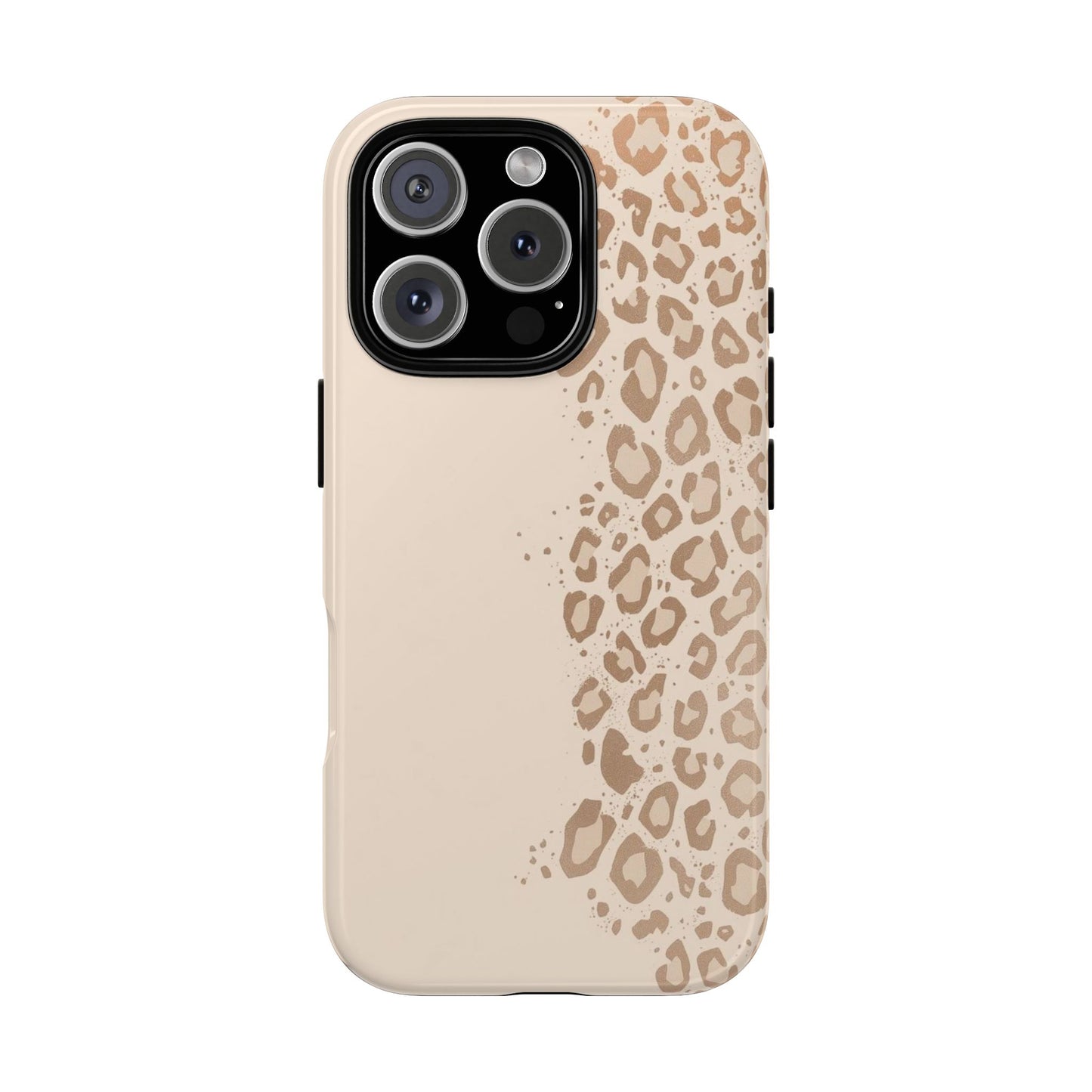 Phone Case – Beige Leopard Print Protective Cover