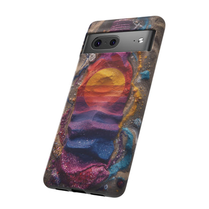 Phone Case — Colorful Sand Art Sunset Tough Protective Case