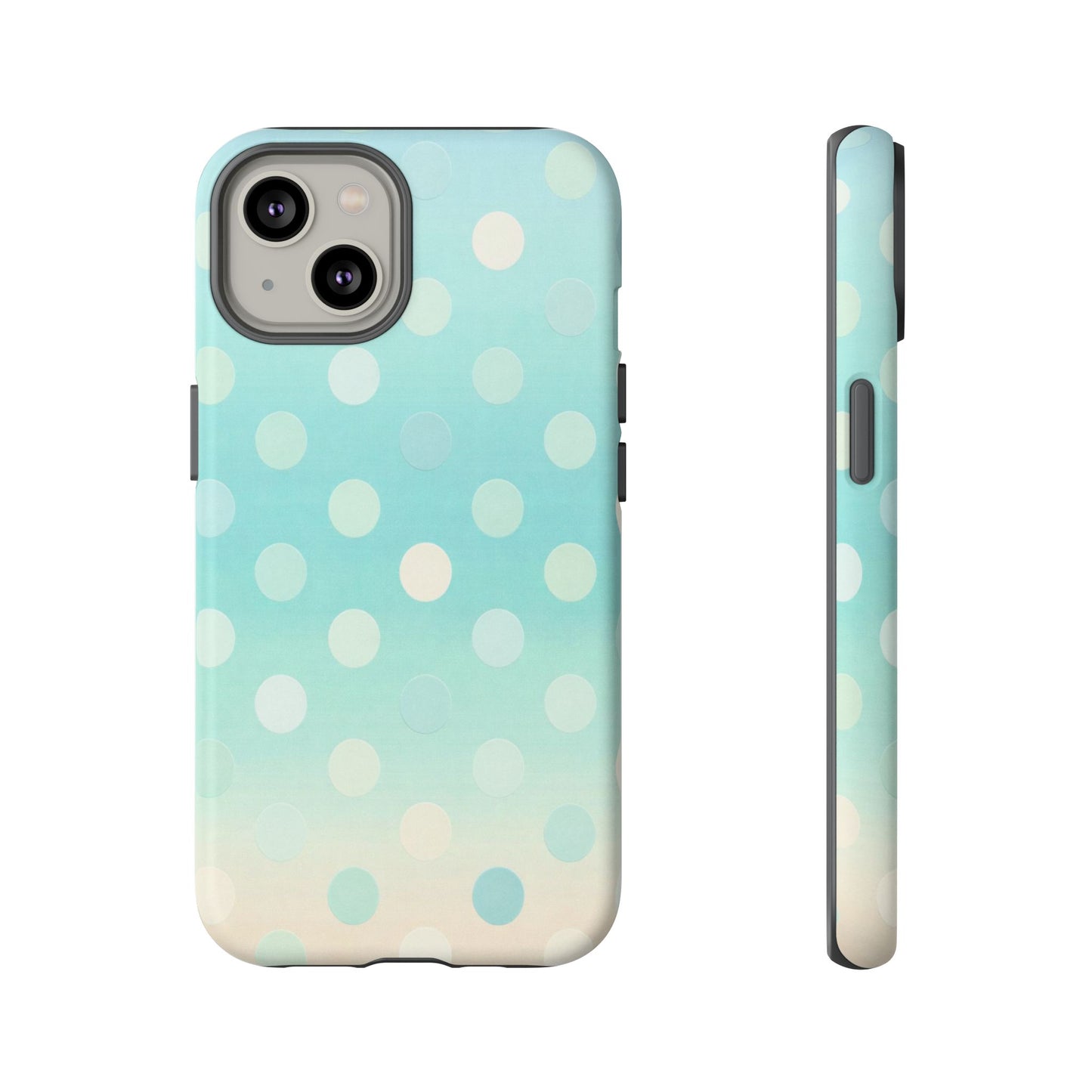 Abstract Palm Tough Phone Case — Minimal Coastal Blue Protective Cover