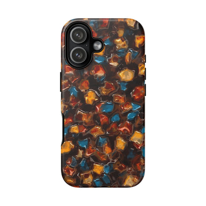 Phone Case - Amber Tortoiseshell Mosaic Protective Cover